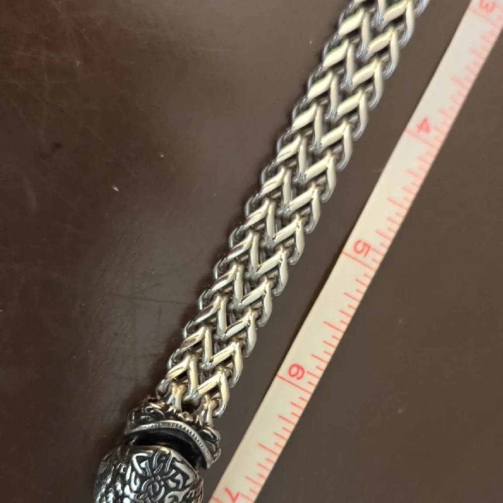Silver Eagle Head Bracelet